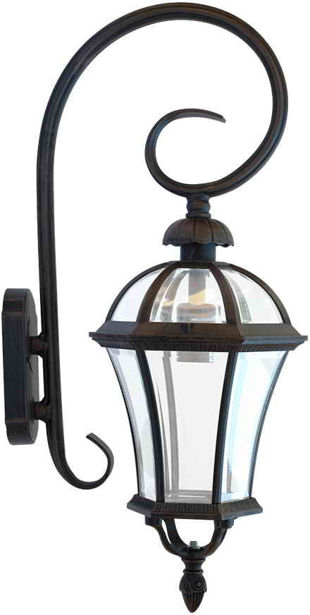 

Настенный уличный светильник Lusterlicht 1507L Real II старая медь
