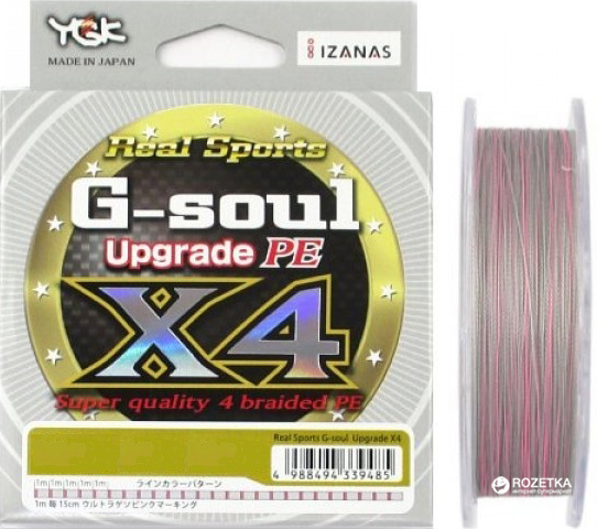 

Шнур YGK G-Soul X4 Upgrade 150 м 0.185 мм 1.2 кг/20 lb Серый (55450112)