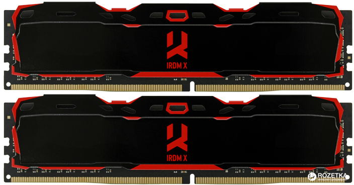 

Оперативная память Goodram DDR4-3000 16384MB PC4-24000 (Kit of 2x8192) IRDM X Black (IR-X3000D464L16S/16GDC)