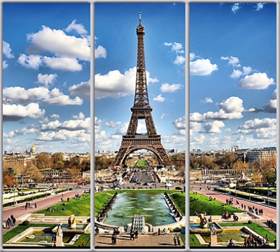 

Шкаф купе Luxe Studio Стандарт-1 Фотопечать Архитектура-83 2200x2300x450 трехдверный