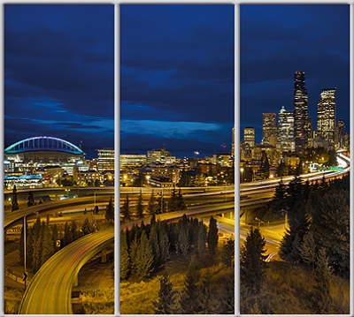 

Шкаф купе Luxe Studio Стандарт-1 Фотопечать Архитектура-149 2200x2100x450 трехдверный