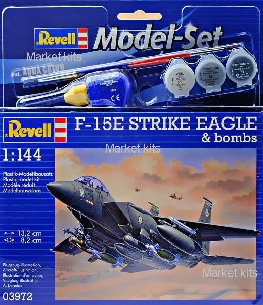 

Подарочный набор c бомбардировщиком F-15E Strike Eagle 1:144 Revell (RVL-63972)