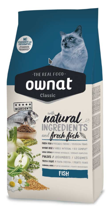 

Сухой корм для котов Ownat Classic Fish 4 кг