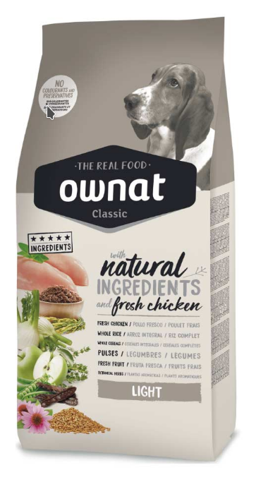 

Сухой корм для собак Ownat Classic Light 20 кг