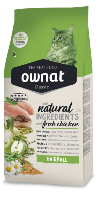 

Сухой корм для котов Ownat Classic Hairball 1.5 кг (16211)
