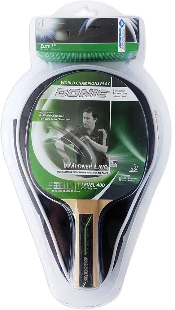 

Набор для настольного тенниса Donic Waldner 400 Gift set (1 р + 3 м + чехол) (788484)
