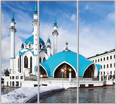 

Шкаф купе Luxe Studio Стандарт-1 Фотопечать Архитектура-74 2200x2200x450 трехдверный