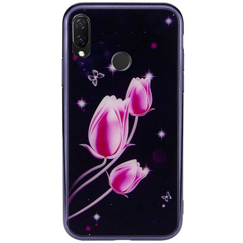 

TPU+Glass чехол Epik Fantasy с глянцевыми торцами для Xiaomi Redmi Note 7 / Note 7 Pro / Note 7s Тюльпаны