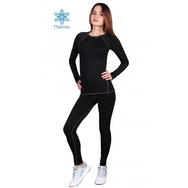 

Термобелье женское FirePower Polarflis-Stretch (L) Черное с серым