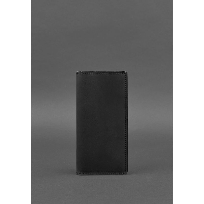 

Кожаное портмоне-купюрник BlankNote 20x9 см Черный 000020968