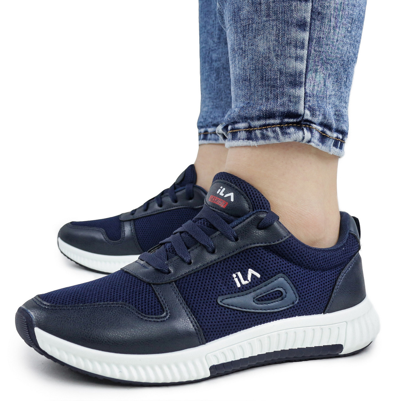 

Женские кроссовки Dual ILA Fashion синие демисезонные 37 р. - 24,5 см