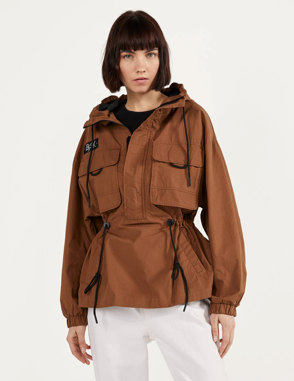 

Ветровка Bershka Ж1055446 (1148/019/700) цвет коричневый XS/S