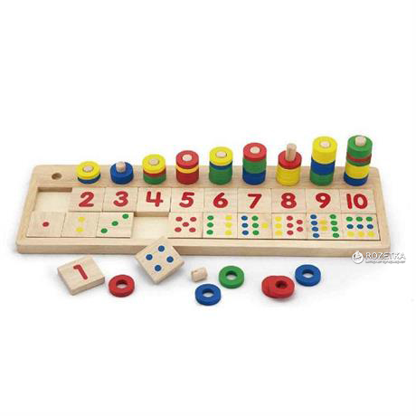 

Деревянный обучающий набор Viga Toys Цифры и счет (59072)