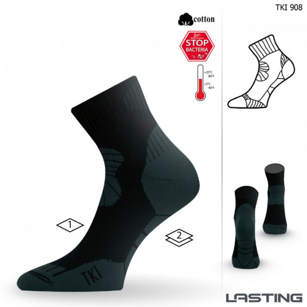 

Термоноски треккинг Lasting TKI 908 - L - черный (002.003.1398)