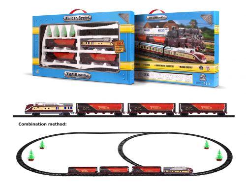 

Железная дорога Train Familial красный 1601В-3А