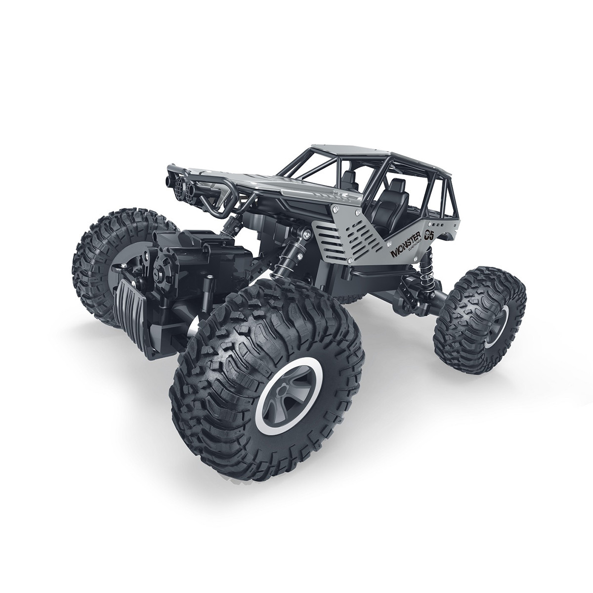 

Вездеход на радиоуправлении Off-Road ROCK серебристый 1:18