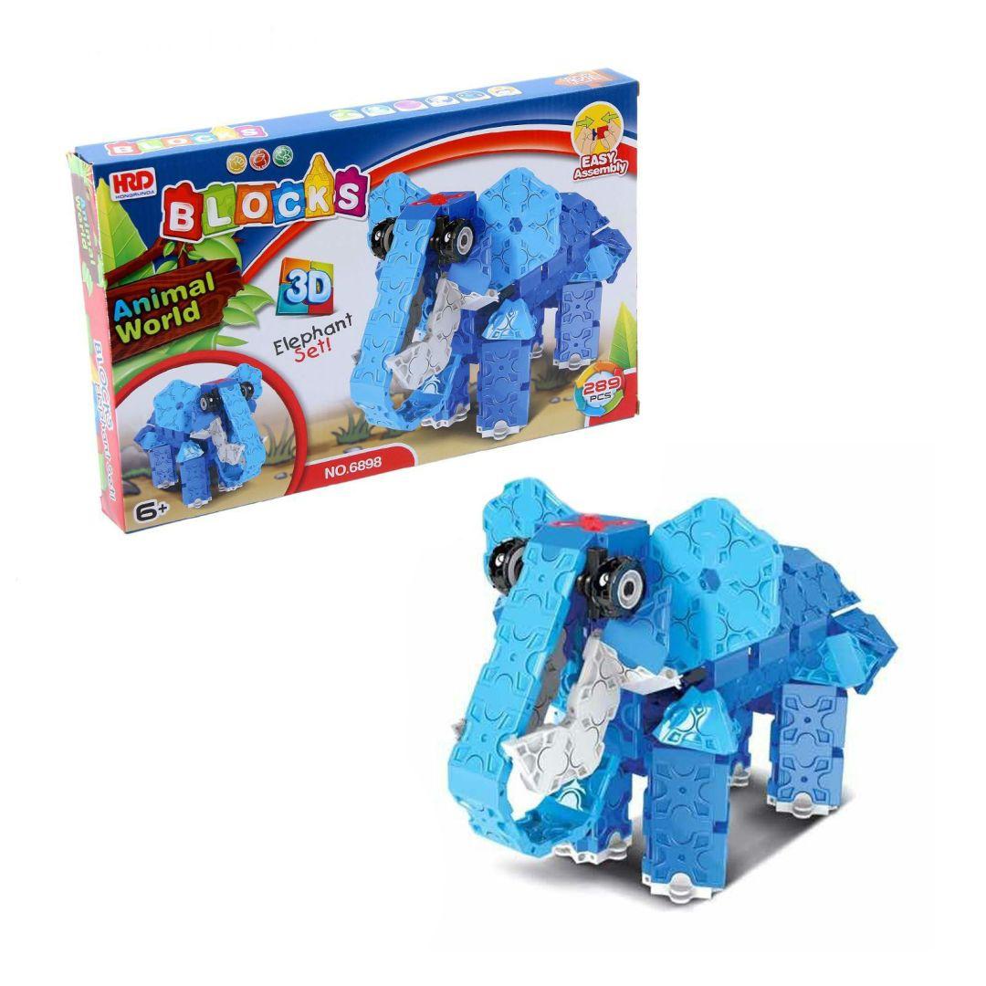 

3D конструктор Animal World - Слон, 289 деталей