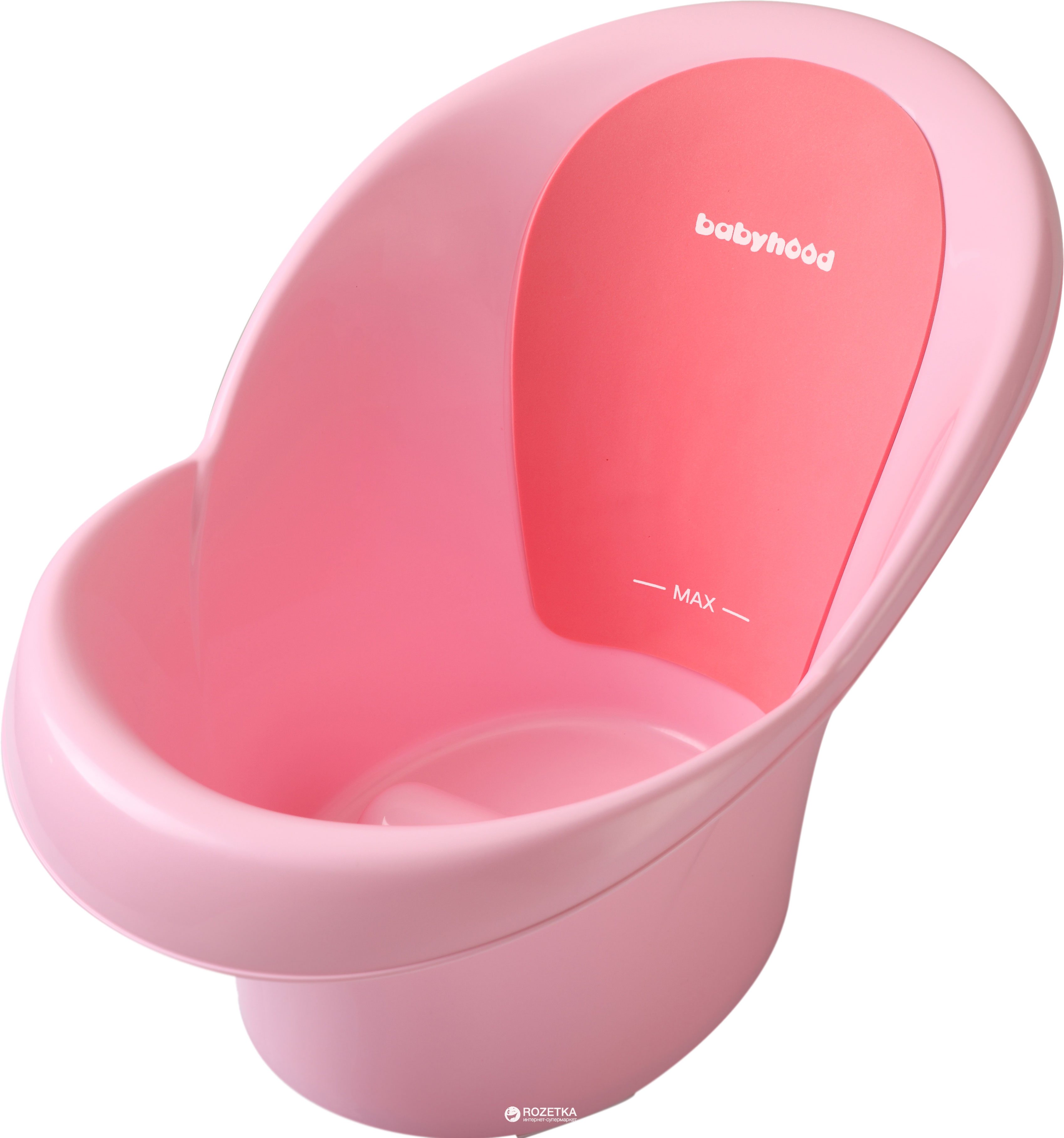 Акція на Детская ванна Babyhood Роза BH-312 Pink-White (BH-312P) від Rozetka UA
