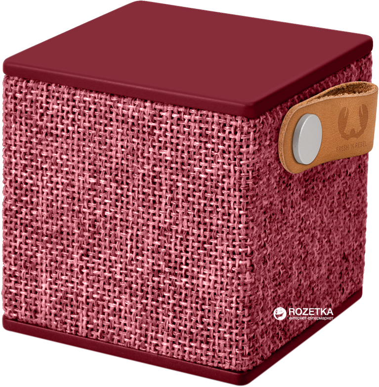 Акція на Акустическая система Fresh 'N Rebel Rockbox Cube Fabriq Edition Ruby (1RB1000RU) від Rozetka UA