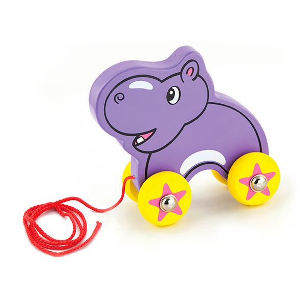 

Игрушка-каталка Viga Toys "Бегемот" (50092) NEW DESIGN