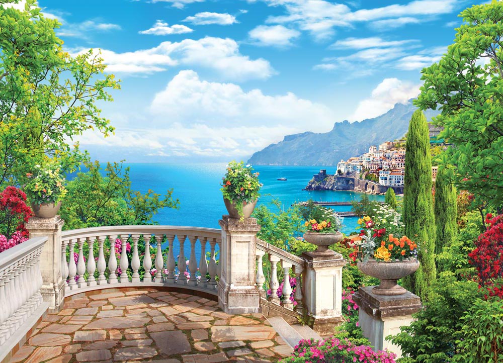 

Фотообои WS Wallpaper Фреска с видом на море 360*260 (31119) Глянец