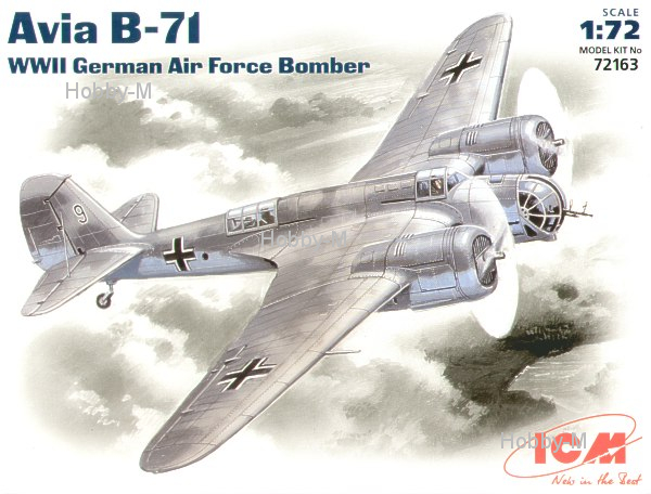 

Немецкий бомбардировщик Avia B-71 1:72 ICM (ICM72163)