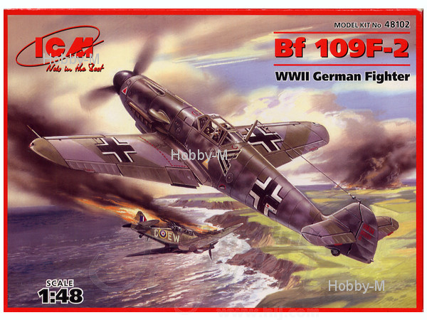 

Немецкий истребитель Messerchmitt Bf-109 F2 1:48 ICM (ICM48102)