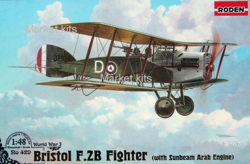 

Биплан Bristol F.2b (w/Sunbeam Arab) 1:48 RODEN (RN429)