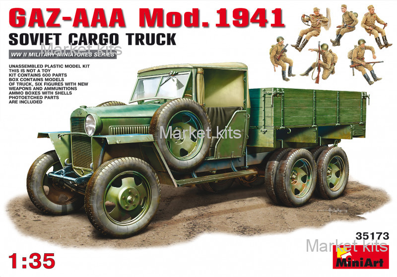 

Грузовой автомобиль ГАЗ-AAA Обр. 1941 г. 1:35 MINIART (MA35173)