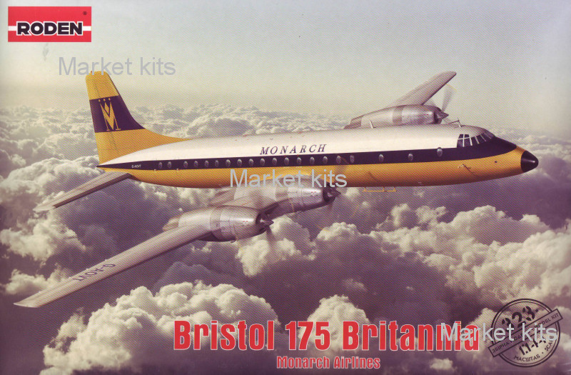 

Лайнер Bristol 175 Britannia Monarch Airlines 1:144 RODEN (RN323)