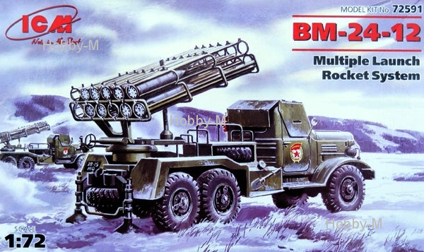

Реактивная система залпового огня БM-24-12 1:72 ICM (ICM72591)