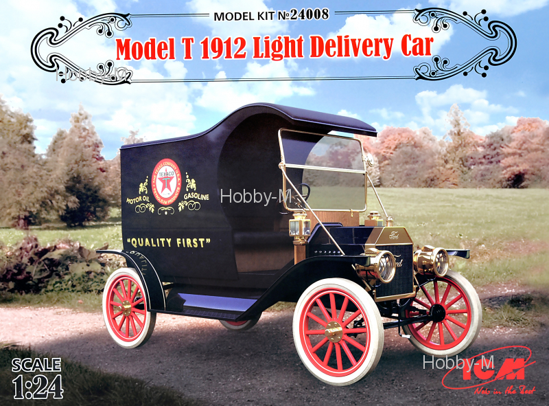 

Развозной фургон Model T 1912 г. 1:24 ICM (ICM24008)
