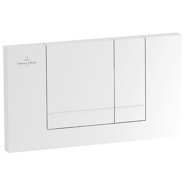

Клавиша смыва двойная VILLEROY & BOCH VICONNECT PRO 92214368 белая (57029)
