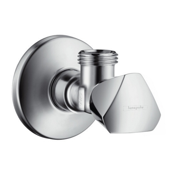 

Вентиль угловой Hansgrohe Е 13903000 1/2 на 1/2 хром (56875)