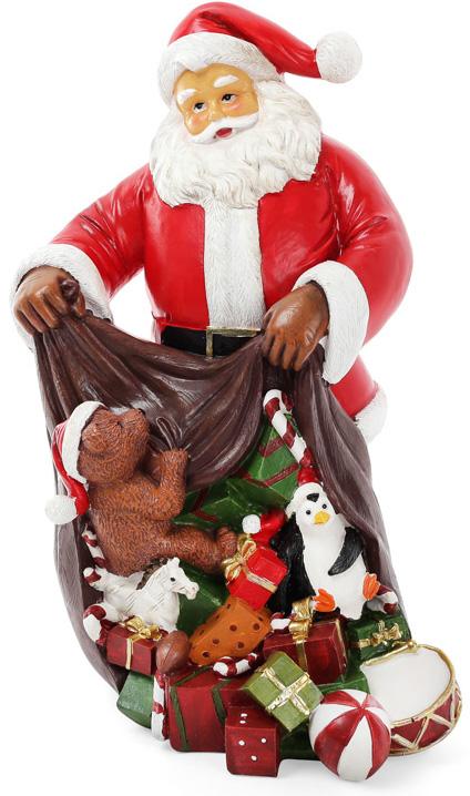 

Статуэтка декоративная "Санта с подарками" 32см (25655)
