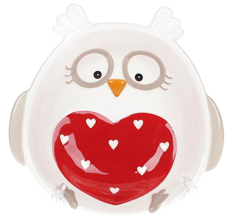 

Набор 4 пиалы "Совушка с сердцем" 380мл керамические