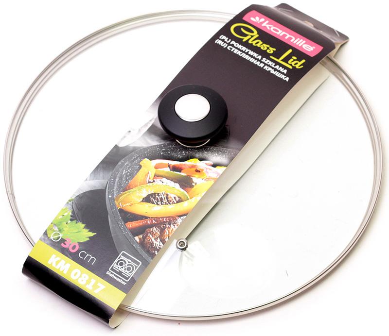 

Крышка стеклянная Kamille Dominica Black Ø 30см