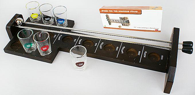 

Игра настольная питейная "Bubble Ball" 52x19x7см (в наборе 6 стопок) (26681)