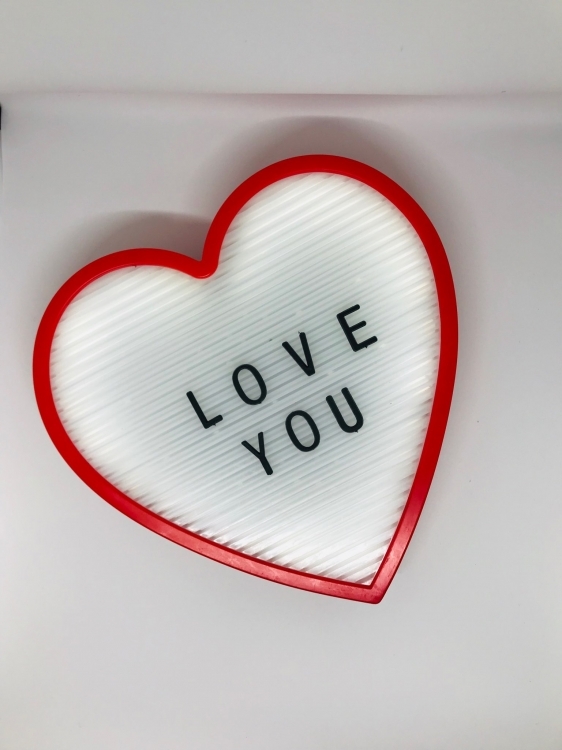 

Ночник светильник Сердце Light up message board с посланием (138381)