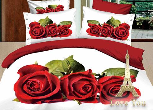 

Комплект постельного белья Love You Сатин 3D "Любовь" Евро