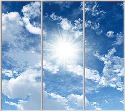 

Шкаф купе Luxe Studio Стандарт-1 Фотопечать Природа-42 2300x2200x450 трехдверный