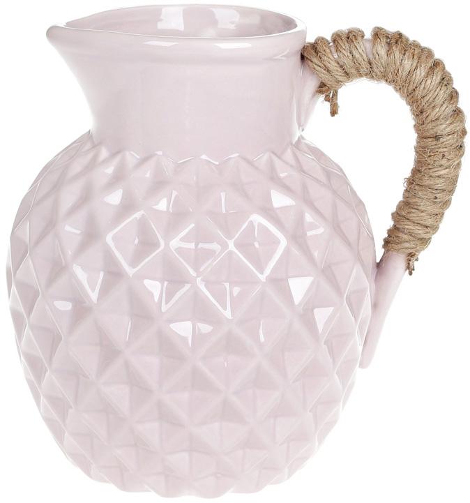 

Ваза керамическая Stone Flower "Jug" 19см, песочный розовый