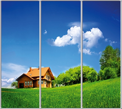 

Шкаф купе Luxe Studio Стандарт-1 Фотопечать Архитектура-116 2300x2200x450 трехдверный