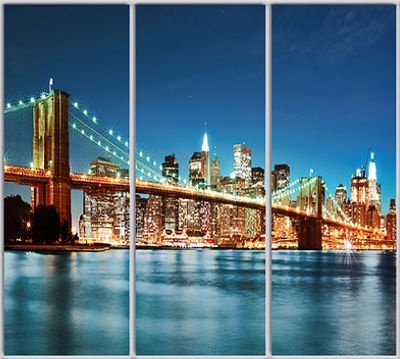 

Шкаф купе Luxe Studio Стандарт-1 Фотопечать Архитектура-66 2300x2400x450 трехдверный