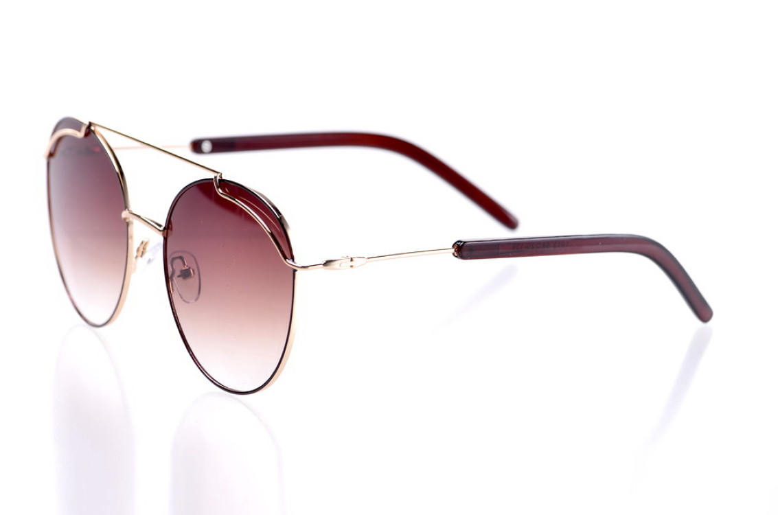 

Женские солнцезащитные очки GlasseS с поляризацией, цвет линзы коричневый, цвет оправы золотой