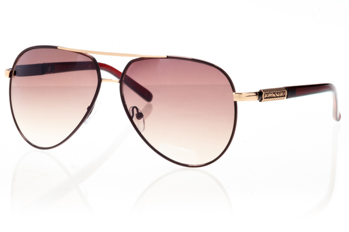 

Женские солнцезащитные очки GlasseS с поляризацией, цвет линзы коричневый, цвет оправы золотой