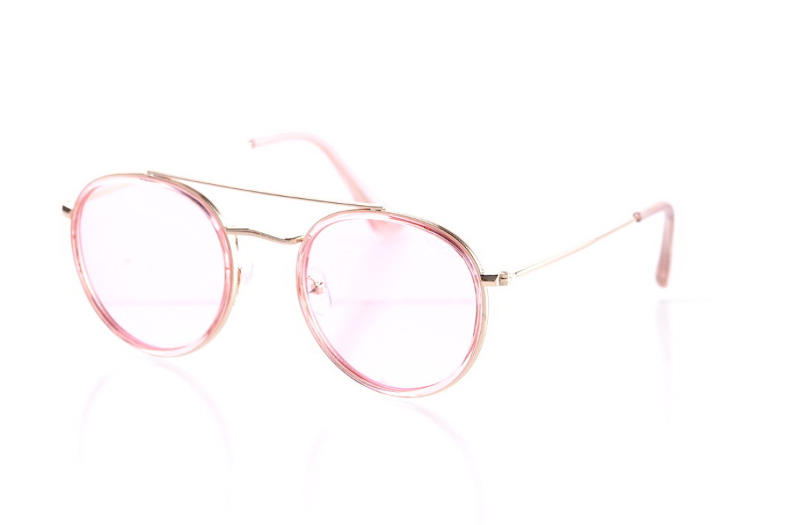 

Имиджевые очки GlasseS с поляризацией, цвет линзы розовый, цвет оправы золотой