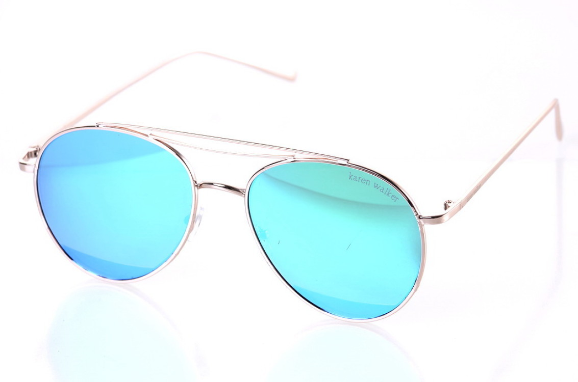 

Женские солнцезащитные очки GlasseS с поляризацией, цвет линзы зелёный, цвет оправы золотой