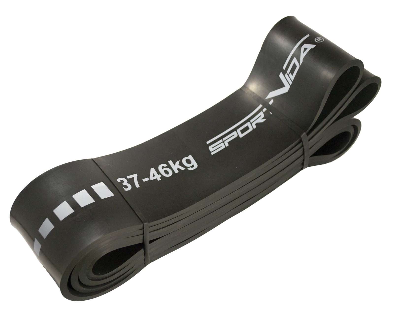 

Эспандер-петля (резина для фитнеса и спорта) SportVida Power Band SV-HK0193 64 мм 37-46 кг черный (F_227098)