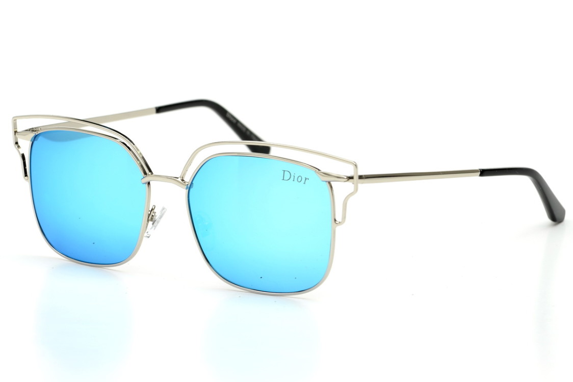 

Женские солнцезащитные очки GlasseS с поляризацией, цвет линзы синий, цвет оправы металлик